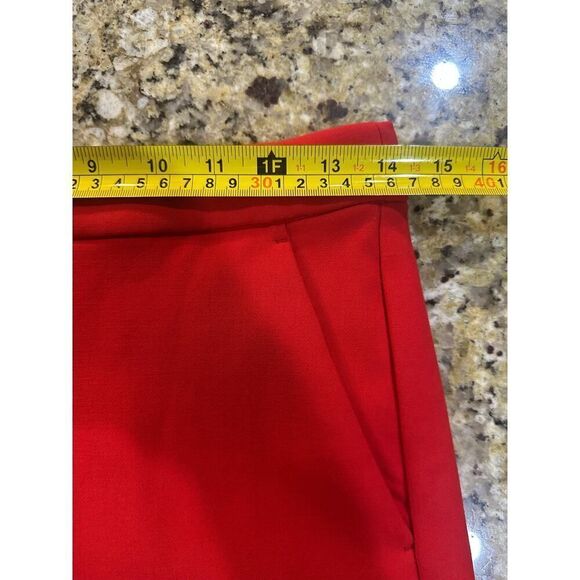 J. CREW Pants Women’s Size 4P Red High Rise Straight Leg Trouser Office Career - Picture 7 of 16